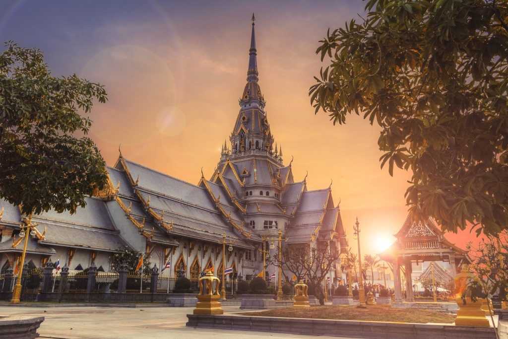 landscape of thailand sunset